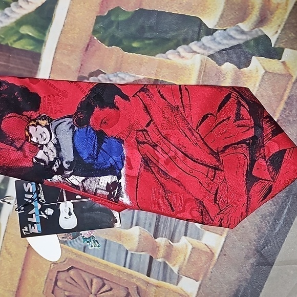 Elvis Presley Love Me Tender Silk Tie NWT - Picture 5 of 12